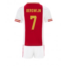 Ajax Steven Bergwijn #7 Hjemmedraktsett Barn 2022-23 Kortermet (+ korte bukser)